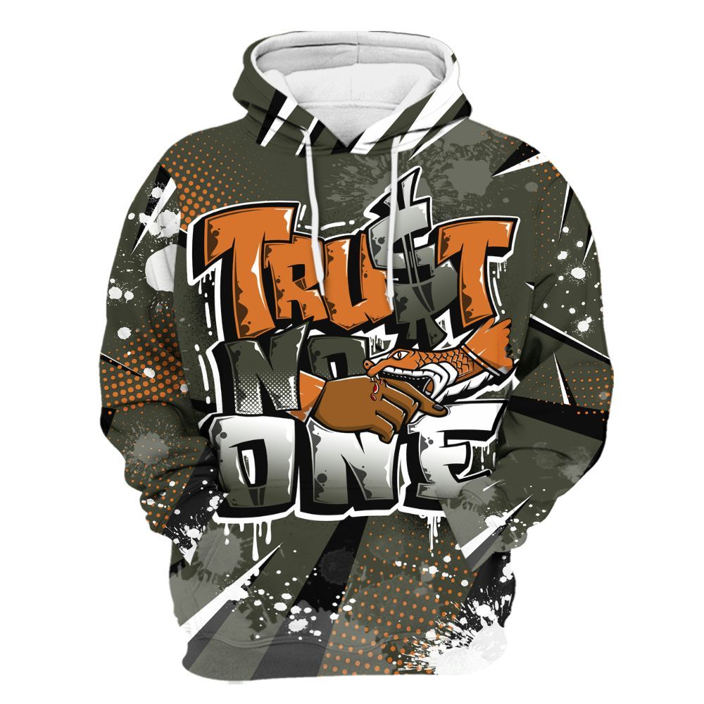 Hoodie To Match Retro Undefeated 4s - Trust No One Dripping All Over Print