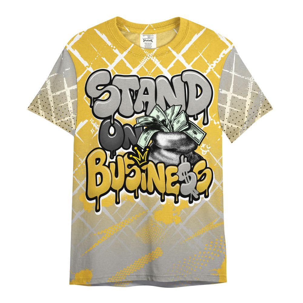Shirt To Match Low Yellow Python 11s - Halftone Stand Business Dripping All Over Print
