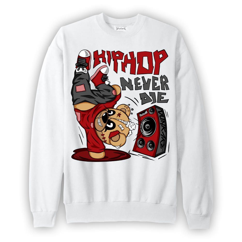 Sweatshirt To match Red Taxi 12s Sweatshirt - Hiphop Bear Graphic