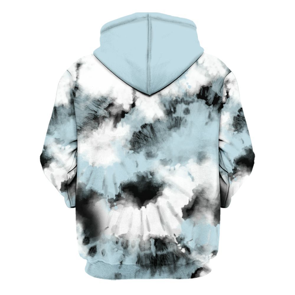 Hoodie To Match Mid Ice Blue 1s - Tie Dye FK Around Find Out All Over Print