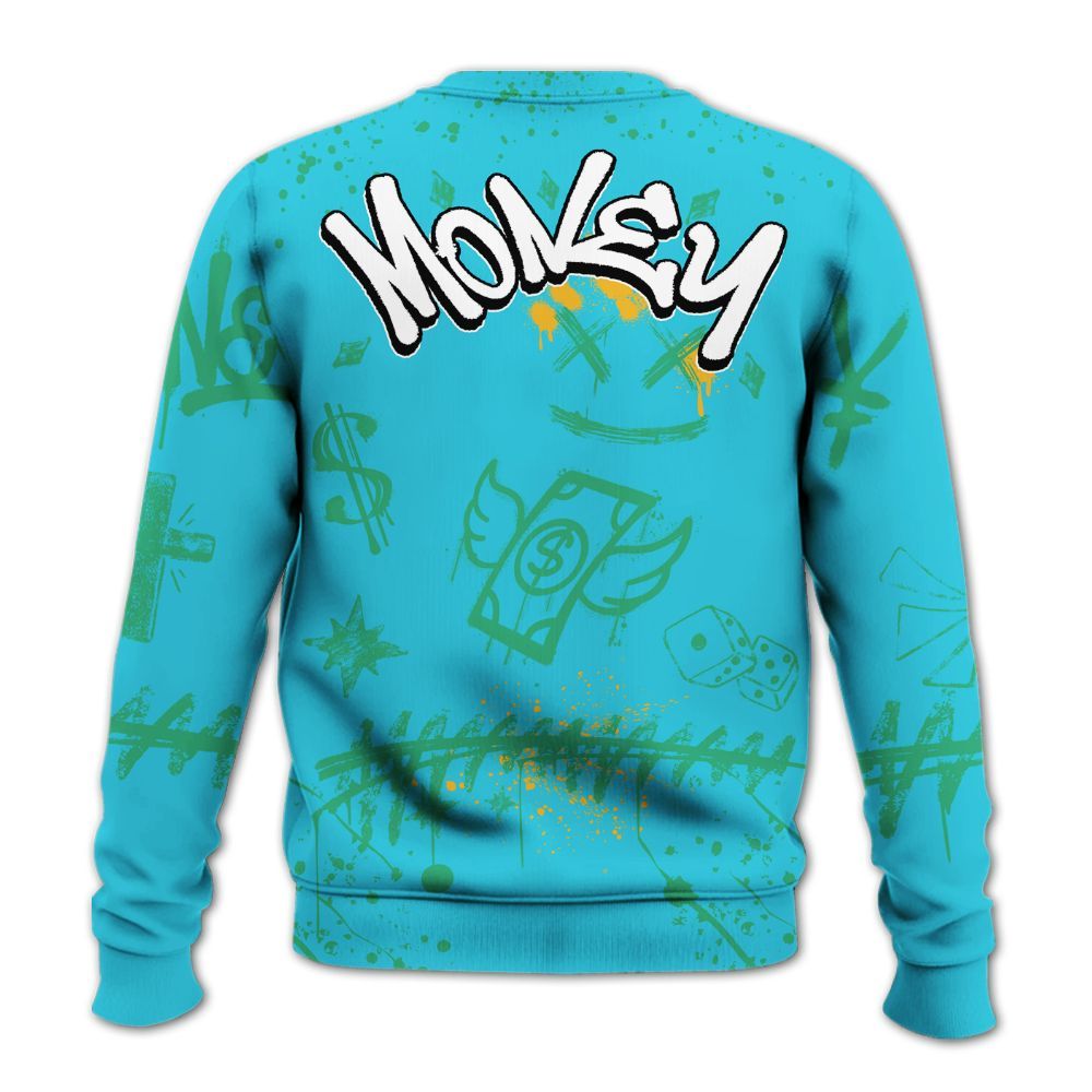 Sweatshirt To Match Dunk Chunky Dunky - Everybody Paid In Full Crayon All Over Print