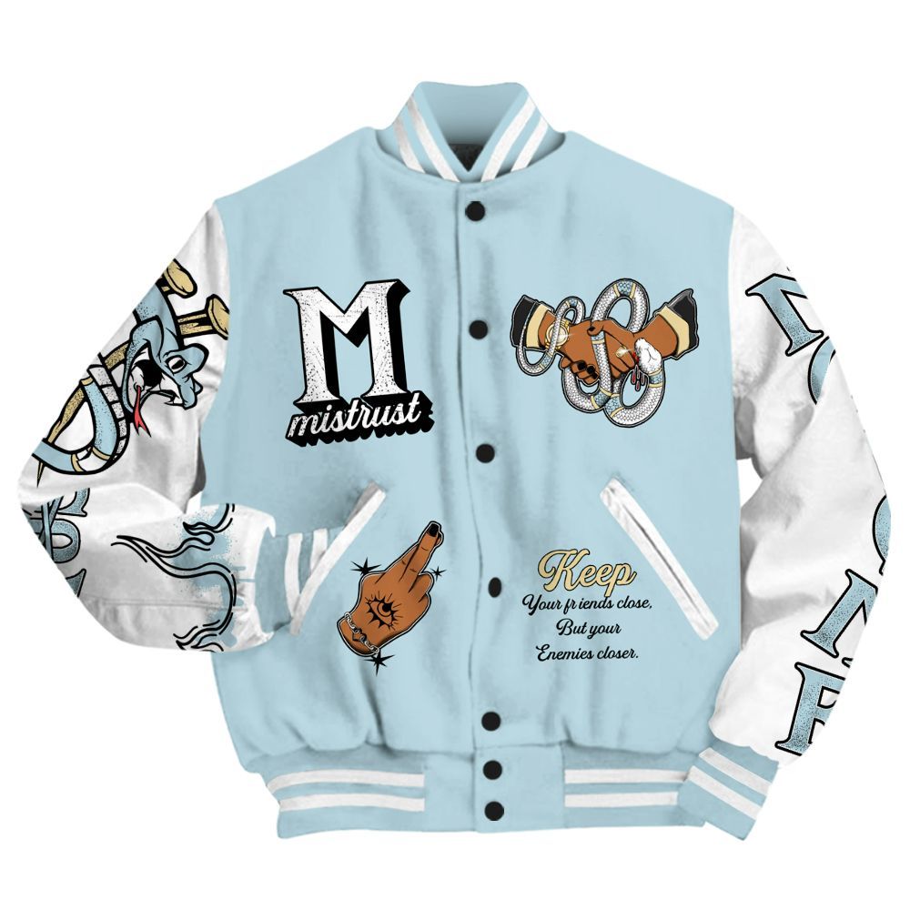 Varsity Jacket To Match Low Year Of The Snake 11s - Trust No One Snake-Bite Street Style All Over Print