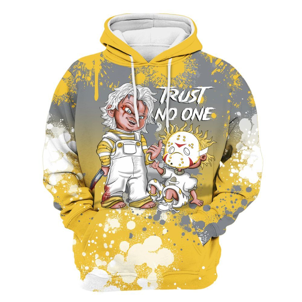 Hoodie To Match Retro Tokyo 5s, Trust No One Scary All Over Print