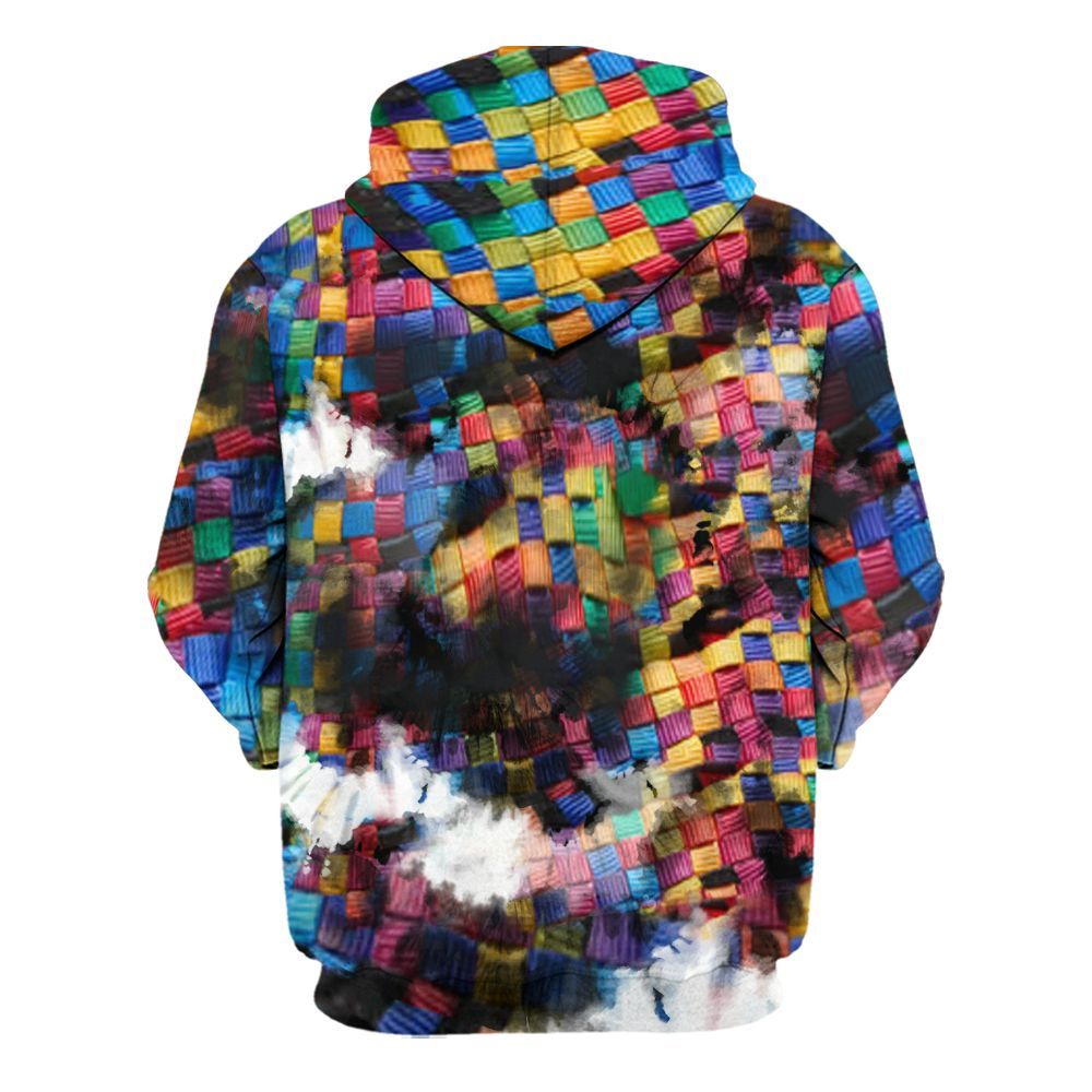 Hoodie To Match Air Rainbow Weave - God Blessed Tie Dye All Over Print