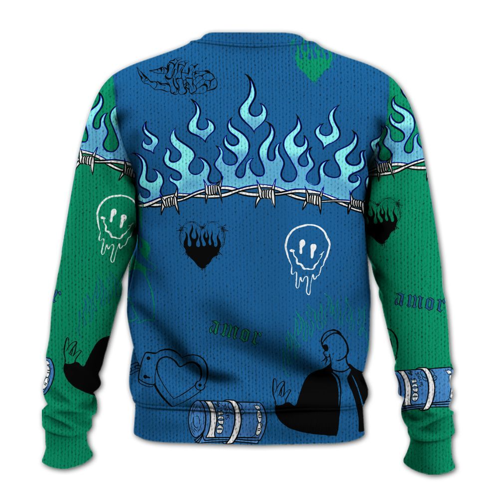 Sweater To Match 95 Big Bubble Slate - Snake Trust No One Graphic