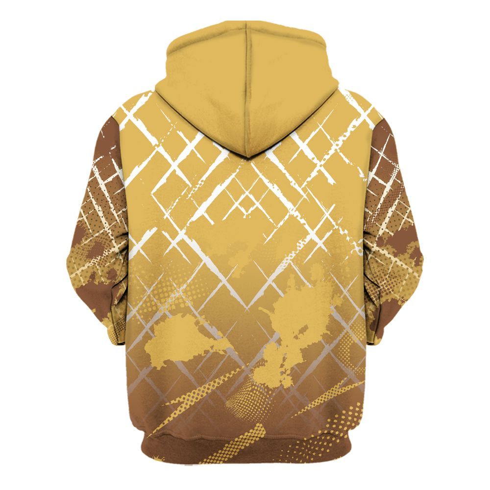 Hoodie To Match Retro Cacao Wow 4s - Halftone Stand Business Dripping All Over Print