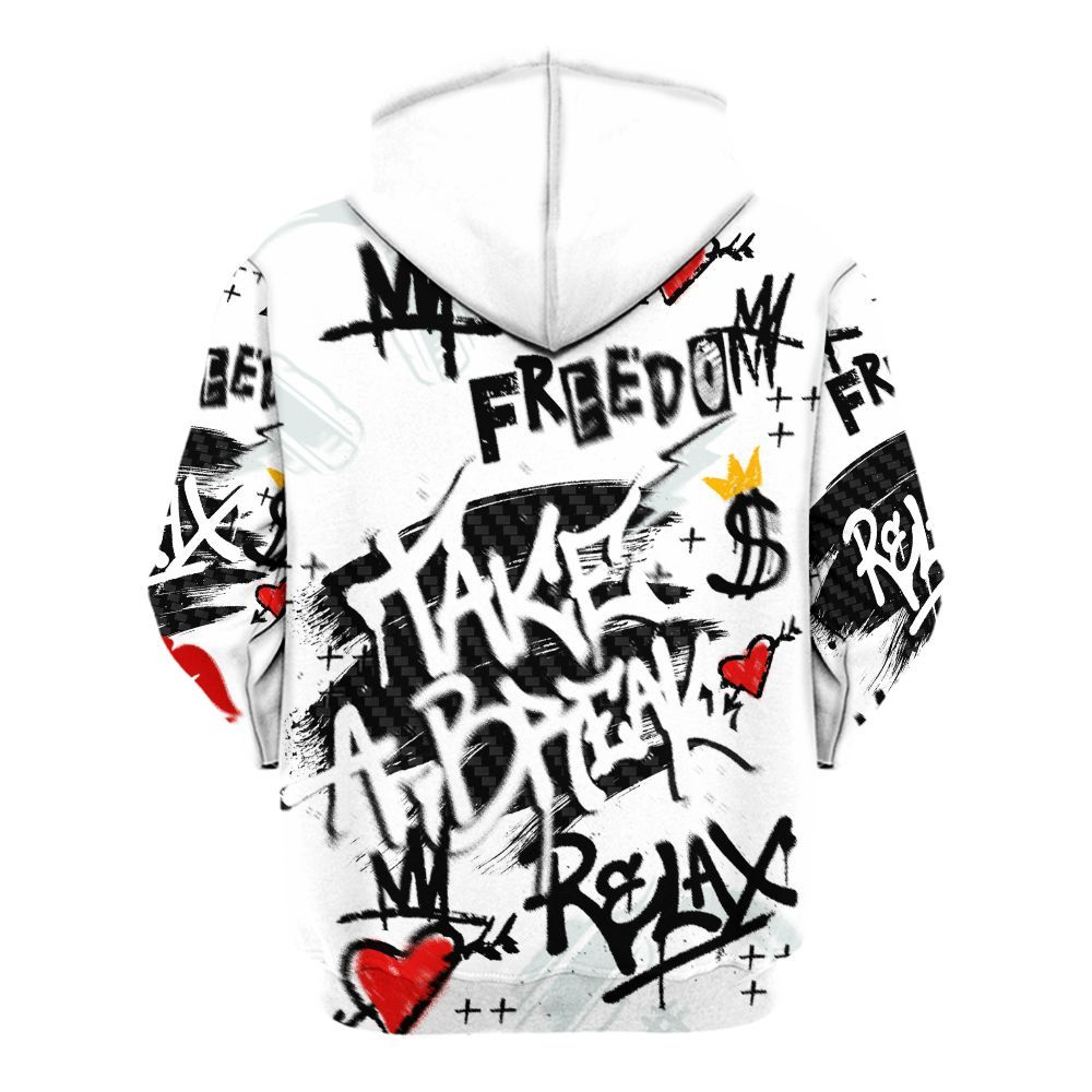Hoodie To Match Kobe 9 Elite Protro Halo - Take Break Freedom Graffiti Streetwear All Over Print
