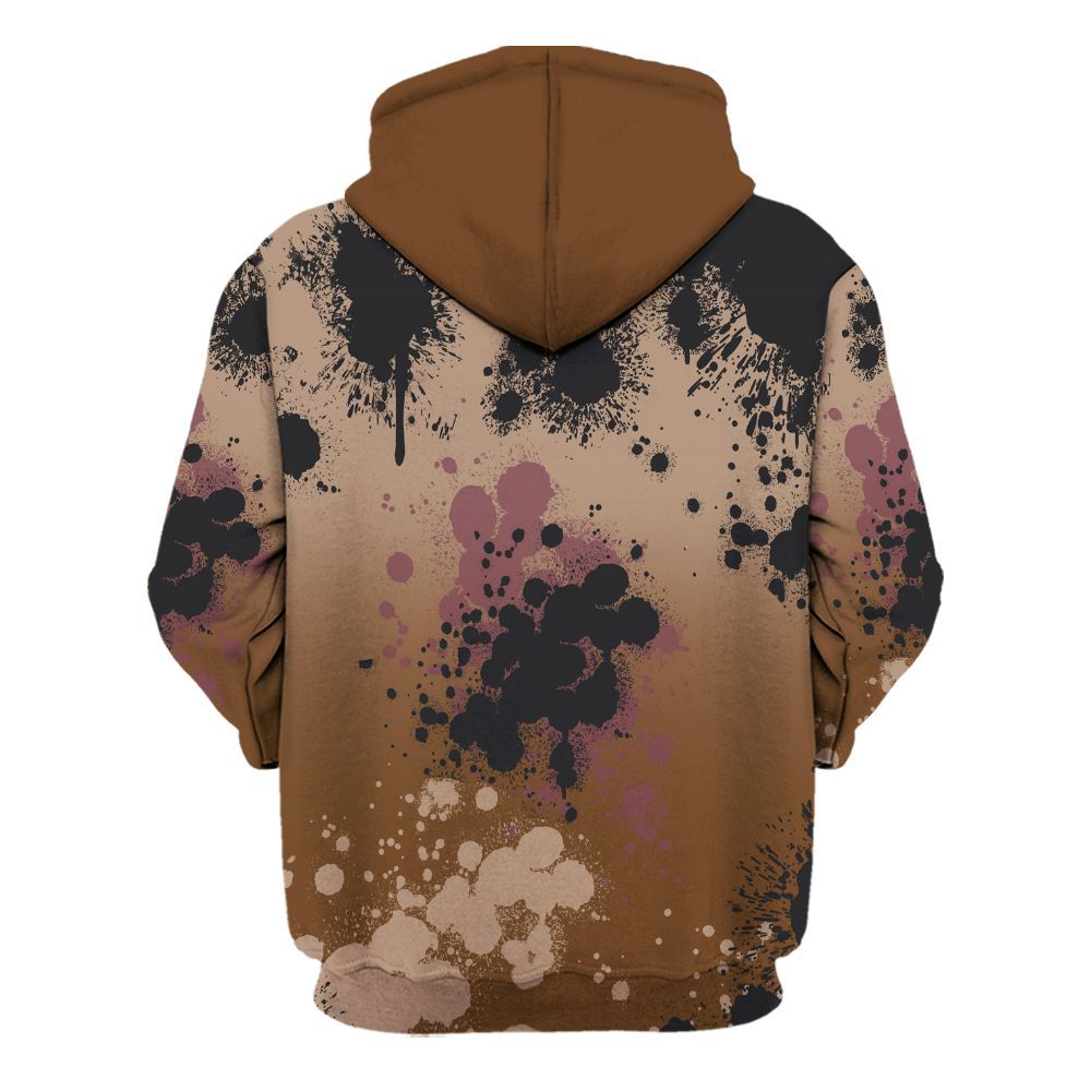 Hoodie To Match Archaeo Brown 3s - God Blessed Ink Drip All Over Print