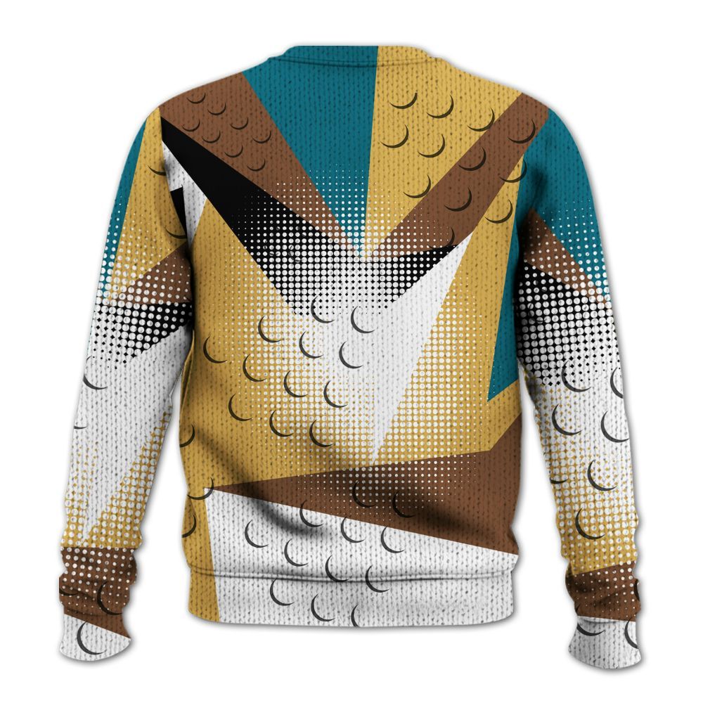 Knitted Sweater To Match Retro Cacao Wow 4s - Poly Custom Name Number 23 5s