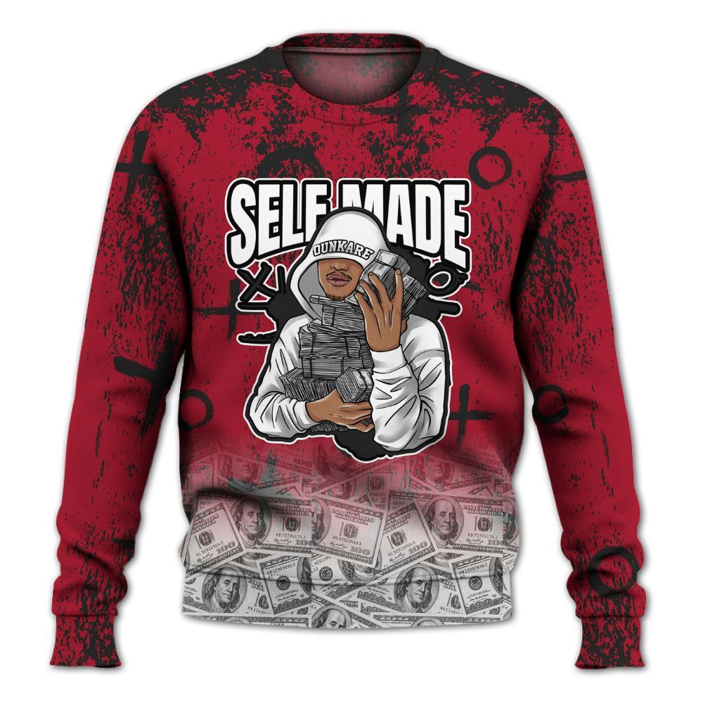 Sweatshirt To Match High OG Black Toe Reimagined 1s - Selfmade Unique Drip All Over Print