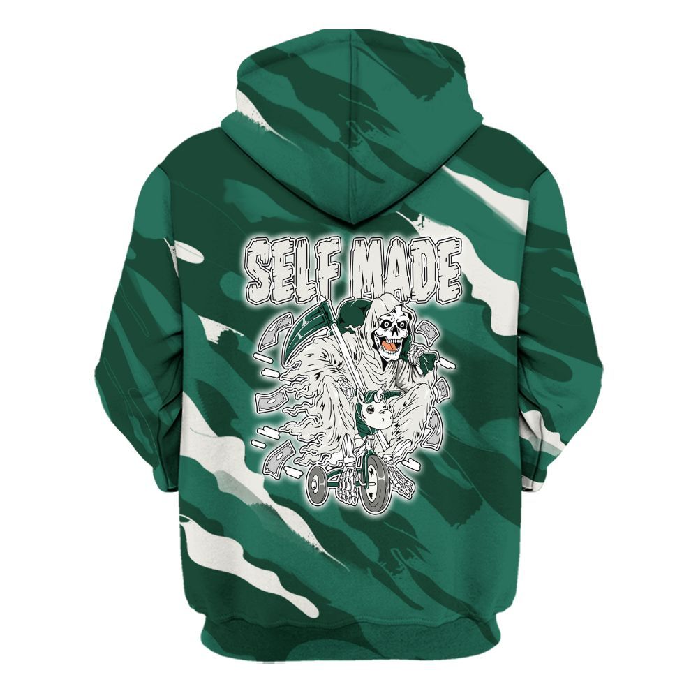 Hoodie To Match Oxidized Green 4s - Self Make Skeleton Colored All Over Print