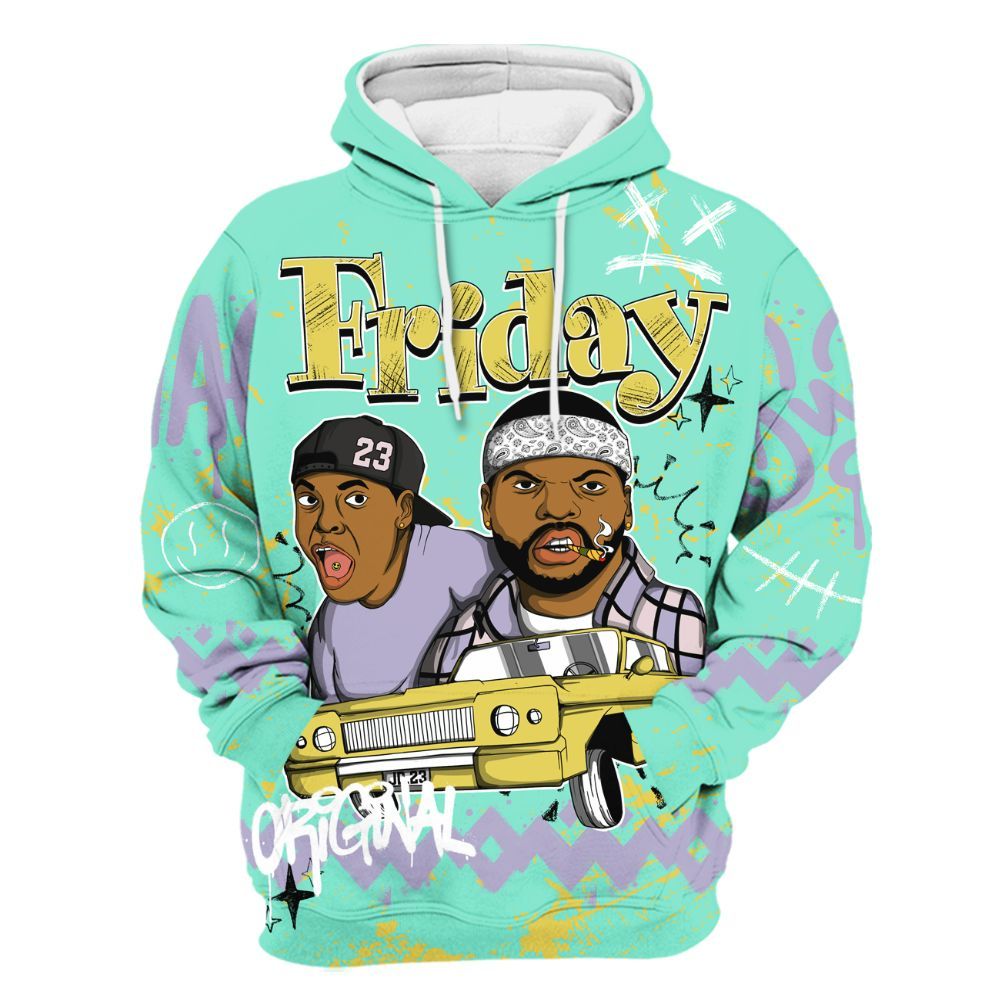 Hoodie To Match Dunk Low Easter 2026 - Friday Sneaker Crayon All Over Print