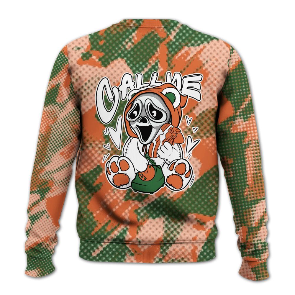 Sweatshirt To Match Low Miami 5s - Call Me Bear Abstract Halftone All Over Print