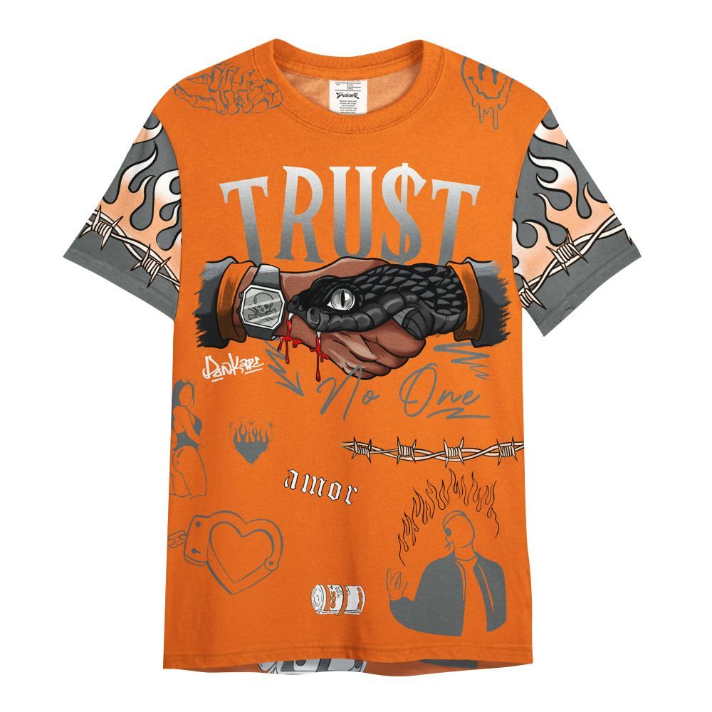 Shirt To Match Air Max 95 OG Mandarin - Snake Trust No One All Over Print