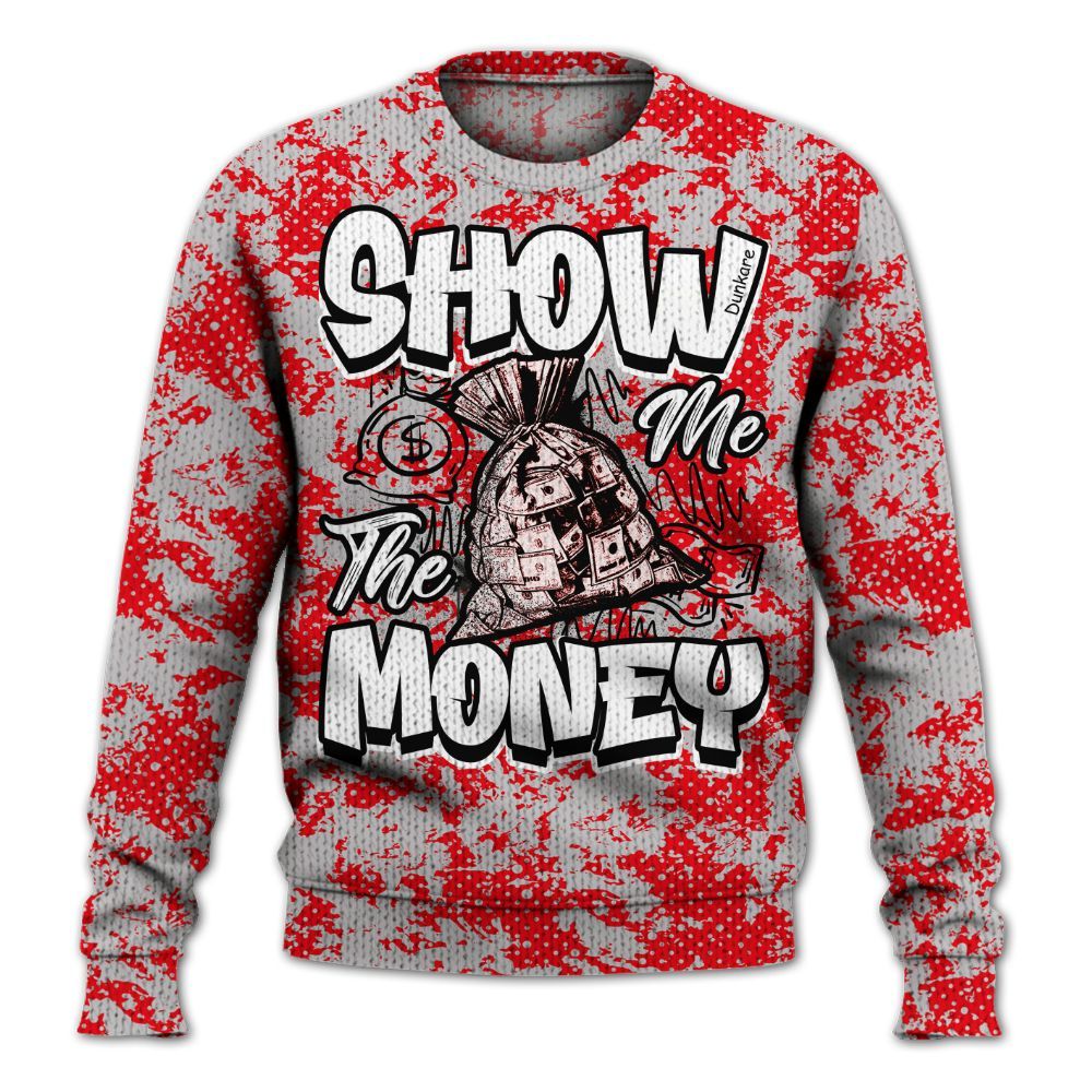 Knitted Sweater To Match Air Max 1 Low Poly - Show Me The Money Retro