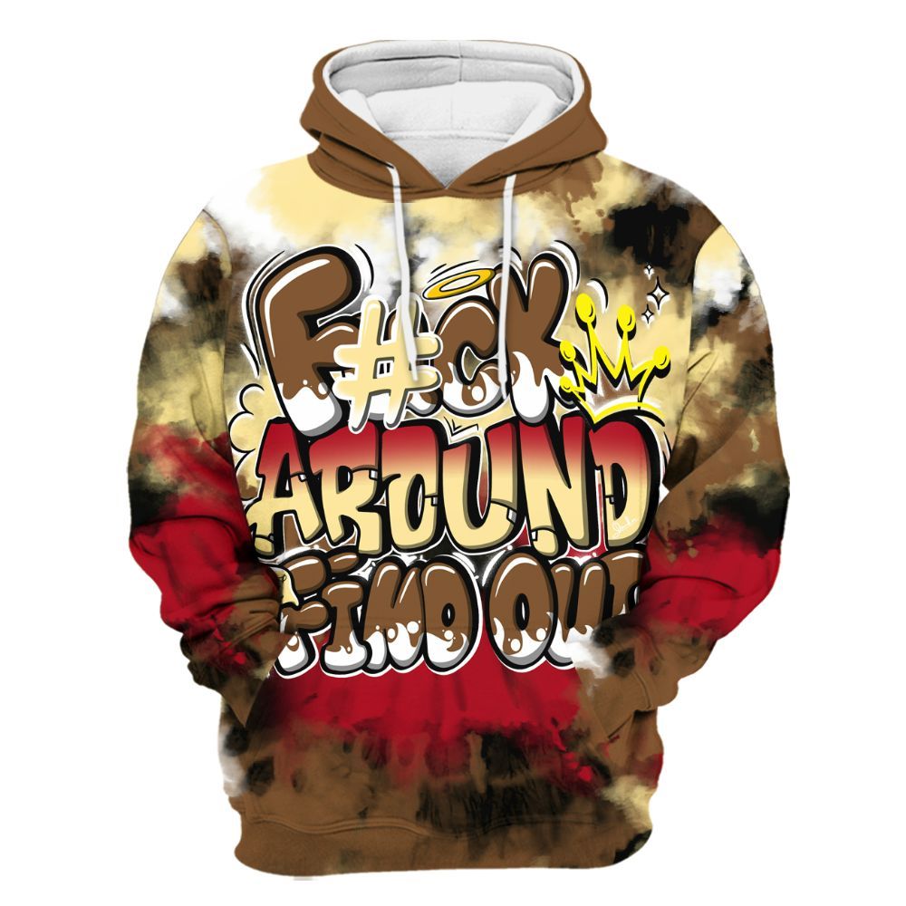 Hoodie To Match Air Max 90 Escape - Tie Dye FK Around Find Out All Over Print