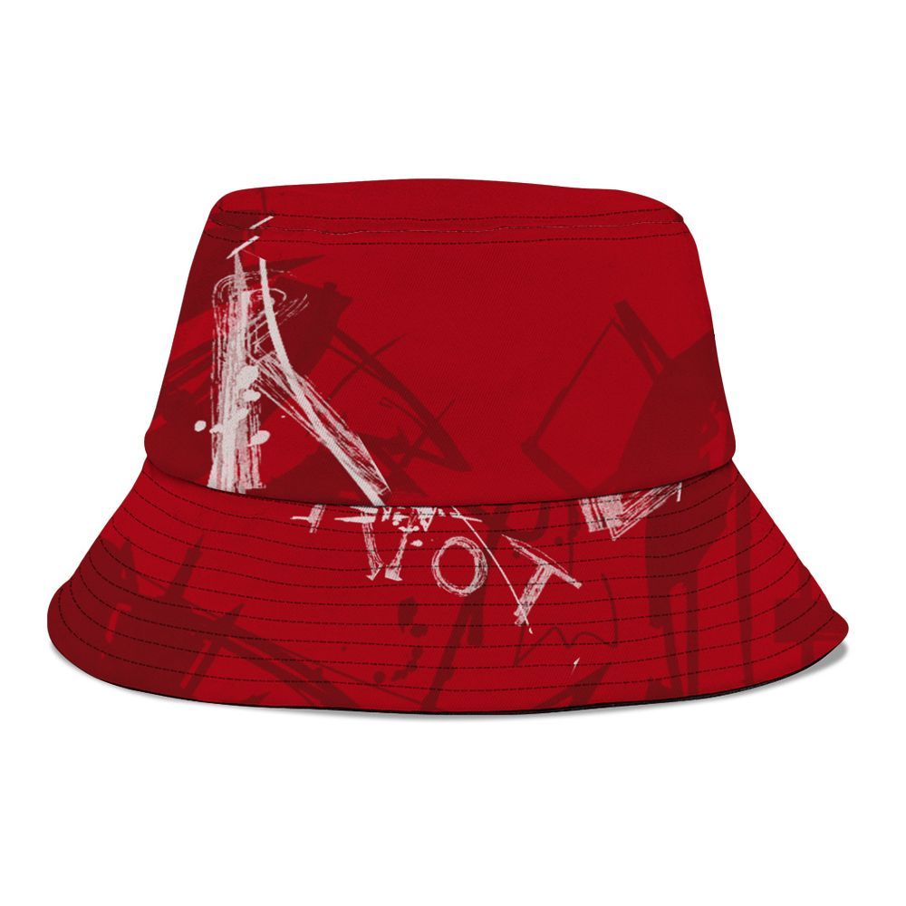Bucket Hat To Match Bred Velvet 11s - Seeya Skeleton Messyz Graphic