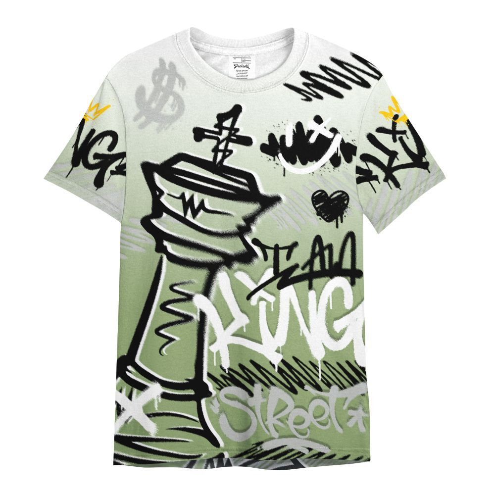 Shirt To Match Oil Green 4s - Street King Chess Streetwear All Over Print