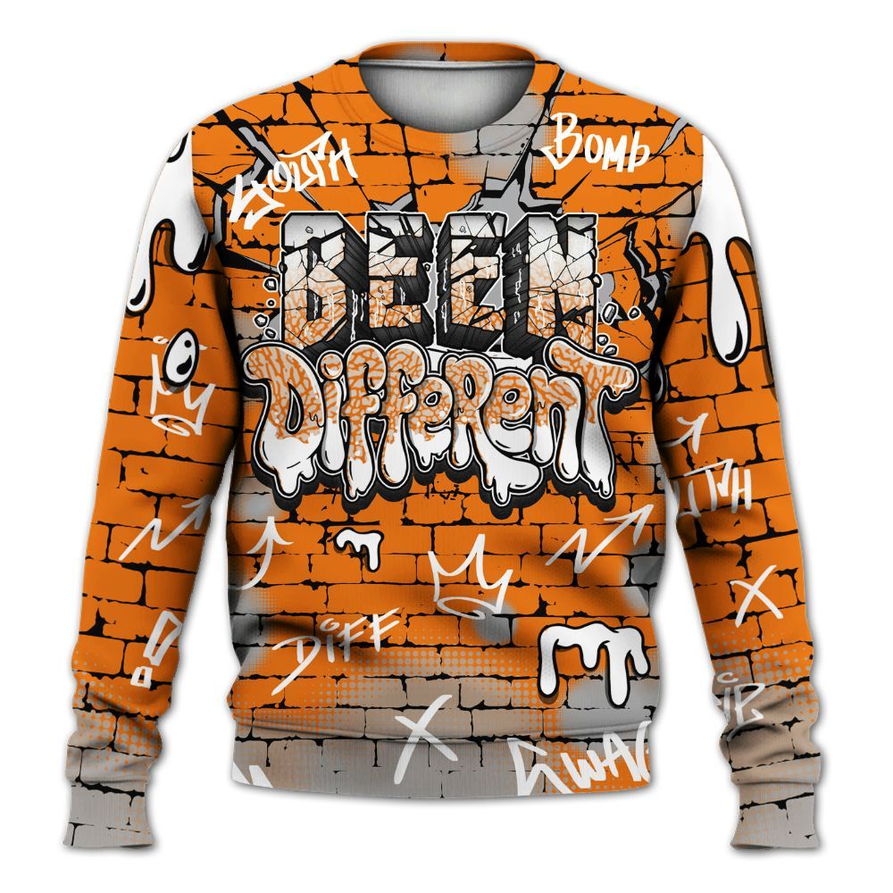 Sweatshirt To Match Orange Citrus 3s - Been Different All Over Print