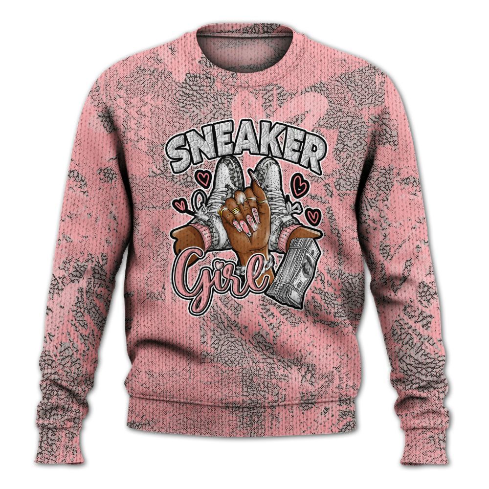 Knitted Sweater To Match Retro Wings 3s - Sneakerz Girlz Heart Grunge