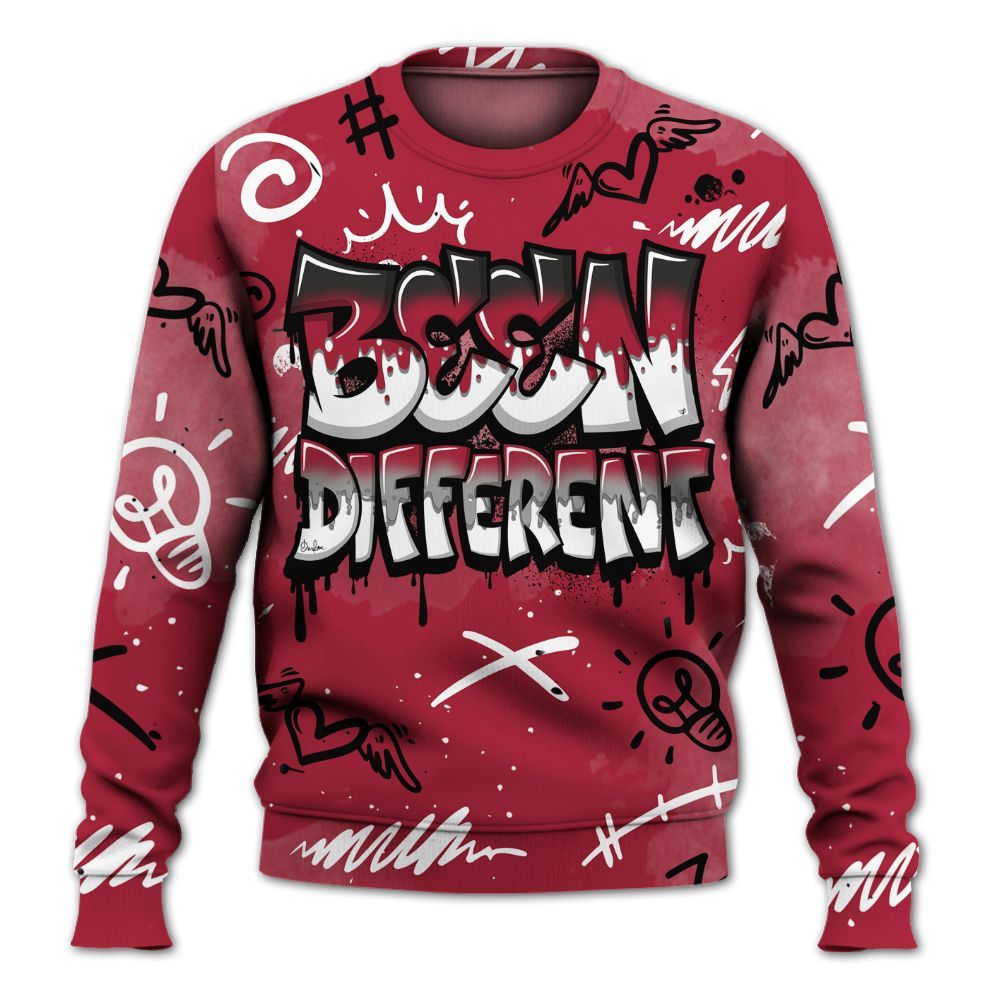 Sweatshirt To Match High OG Chicago Shadow 1s - Drip Been Di2ferent All Over Print