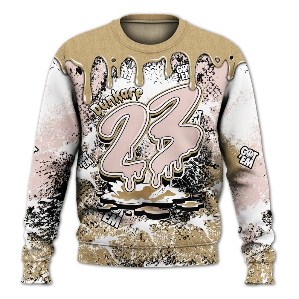 Sweatshirt To Match Low Linen 2025 1s Shirt, Dripping 23 Drip All Over Print