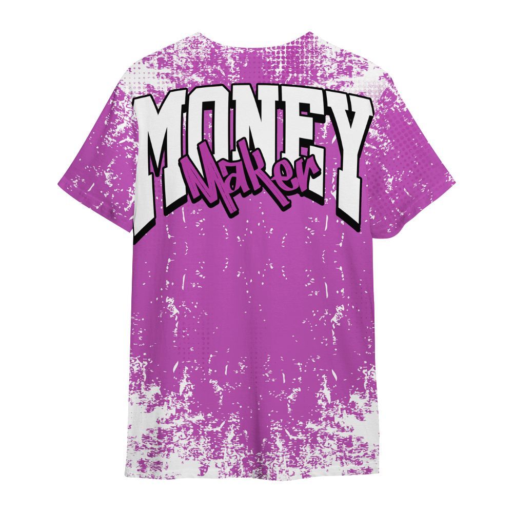 Shirt To Match Hyper Violet 4s - Move In Silence Money Street Retro All Over Print
