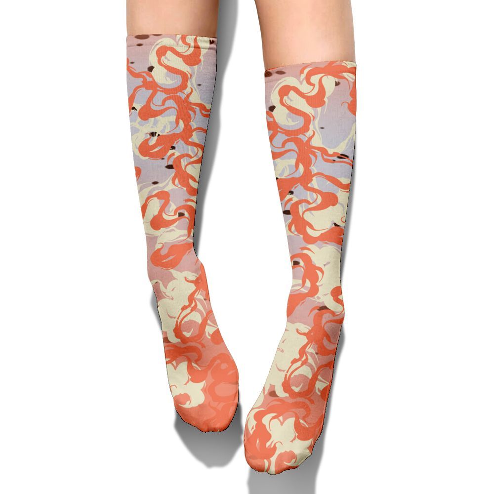 Sock To Match DJ Khaled Crimson Bliss 5s - Color Smoke Graphic