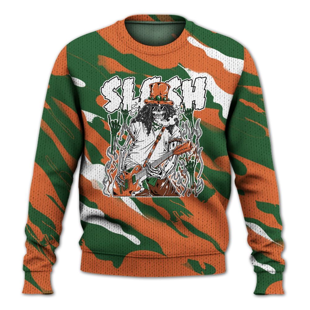 Knitted Sweater To Match Low Miami 5s - Slash Skeleton Colored