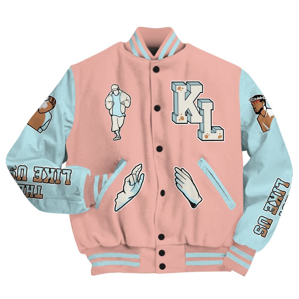 Varsity Jacket To Match Dunk Low Glacier Arctic - Dislike Us Graphic All Over Print