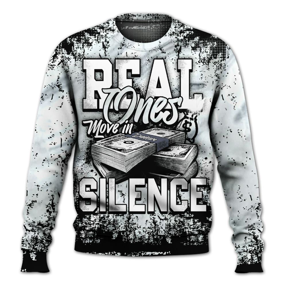 Sweatshirt To Match Air Foamposite Jin Kazama - Move In Silence Money Street Retro All Over Print