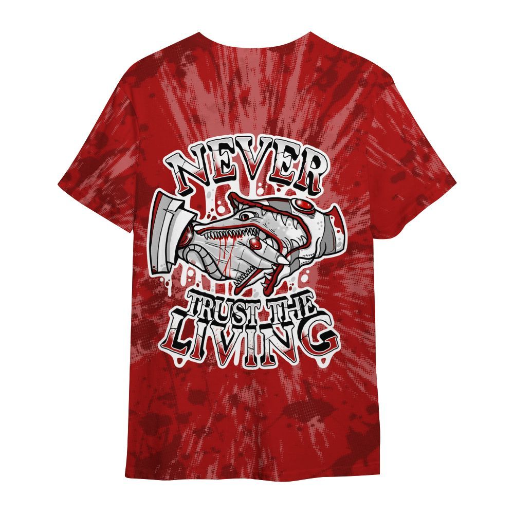 Shirt To Match Red Taxi 12s - Never Trusting Living Graphic Halloween All Over Print
