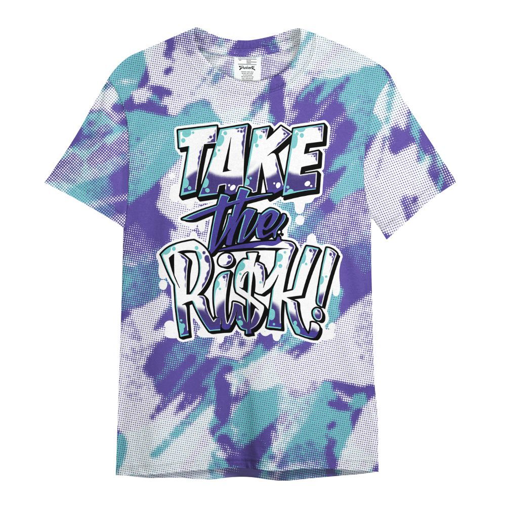 Shirt To Match Low Hornets 1s - Take Risks Abstract All Over Print