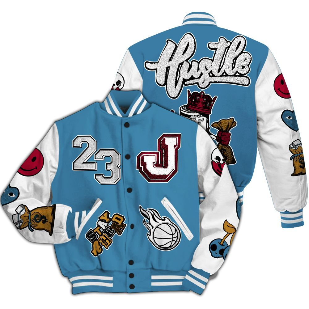 Varsity Jacket To Match GS Messy Room 4s - Hustles Money Number 23 All Over Print