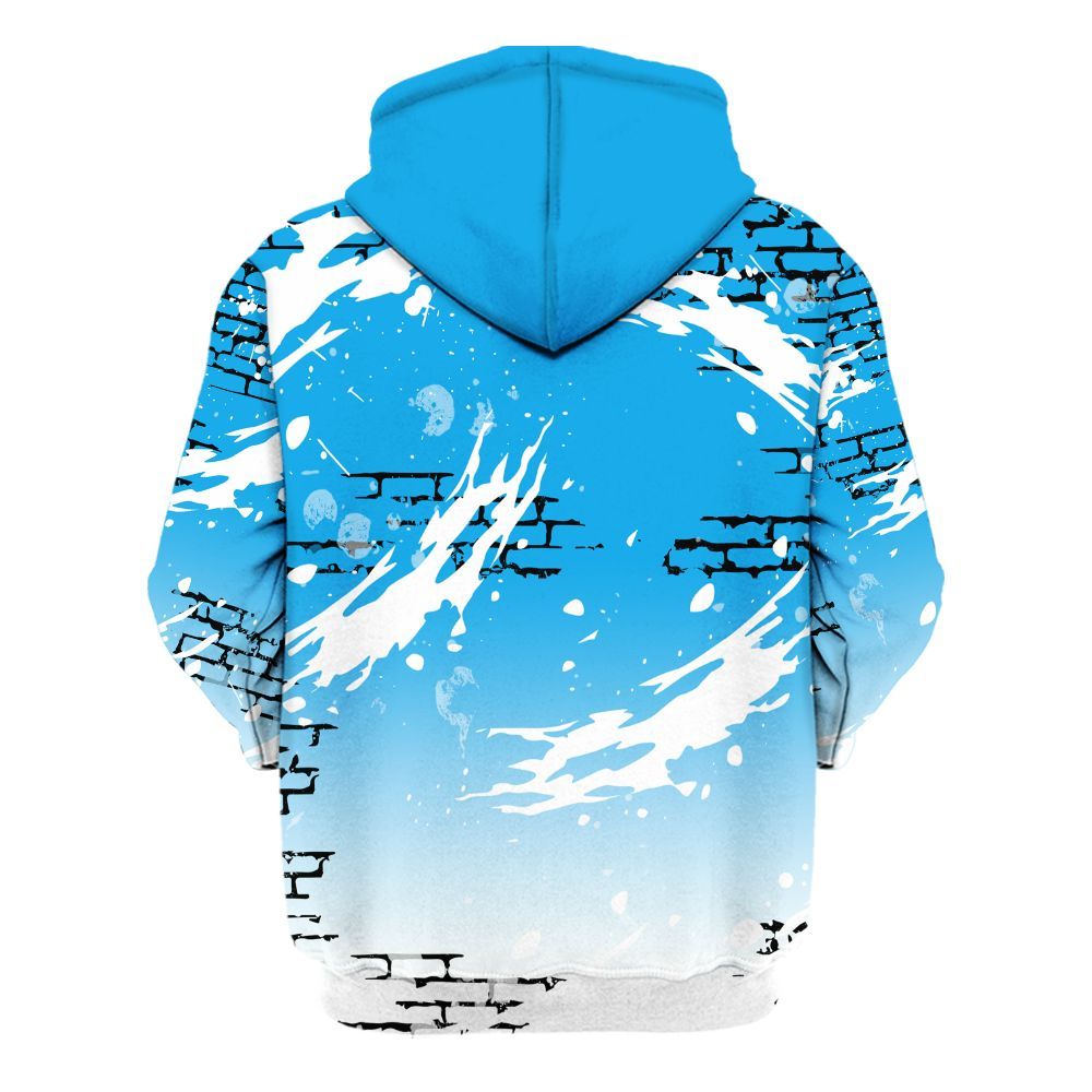 Hoodie To Match Black University Blue 2022 13s - Values Of Loyalty Drip All Over Print