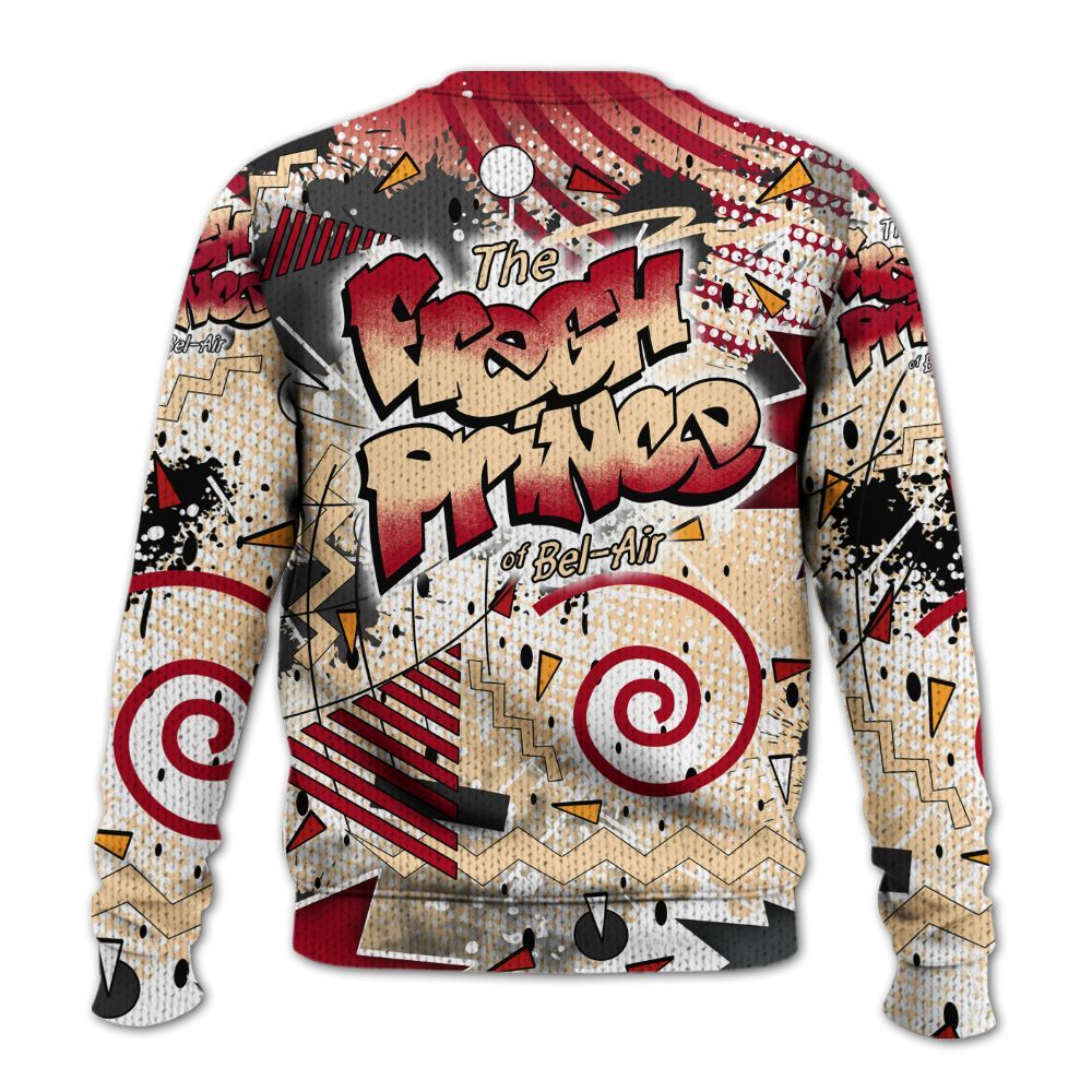 Sweater To Match Retro Pizza GS 4s - Fresh Sneaker 90s Graphic