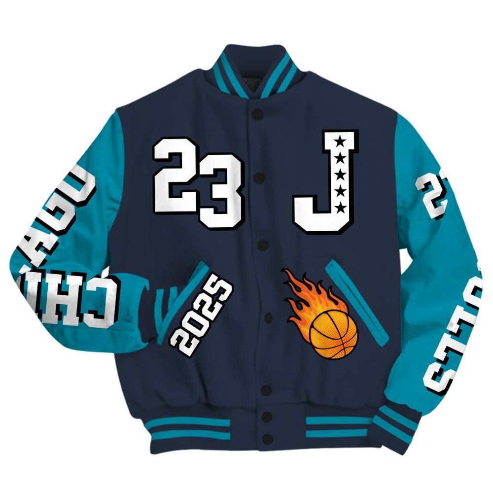 Varsity Jacket To Match Retro Obsidian 13s - Chicago 23 Basketball All Over Print