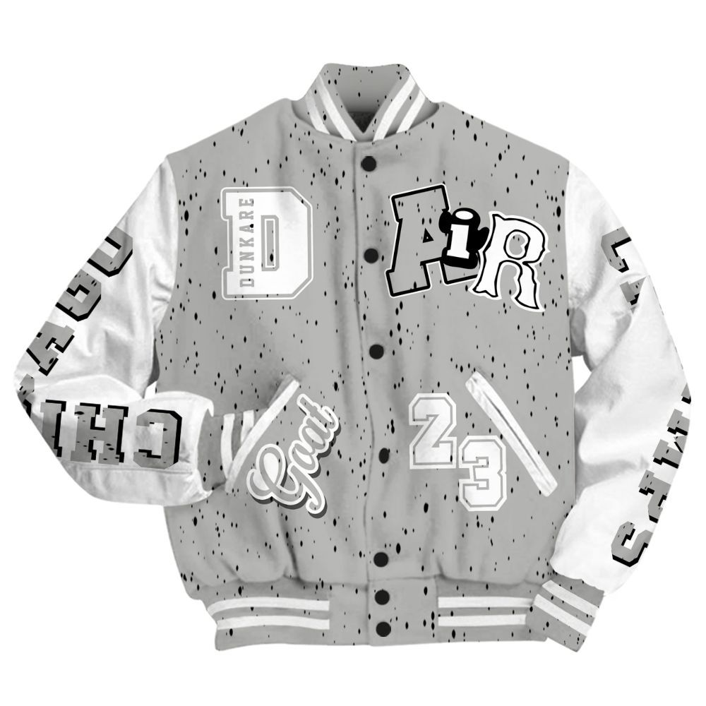 Varsity Jacket To Match Retro White Oreo 4s - AIR Number 23 GOAT All Over Print