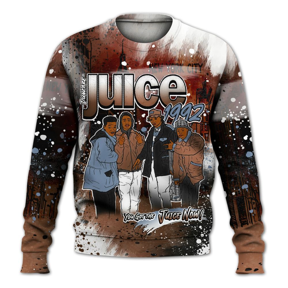 Sweatshirt To Match Air Foamposite Metallic Copper - You Got The Juice All Over Print