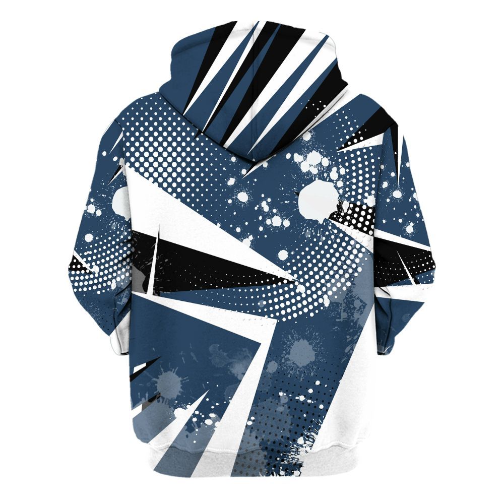 Hoodie To Match Retro French Blue 2025 12s - Poly Trust No One Dripping All Over Print