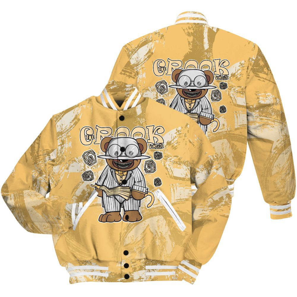 Varsity Jacket To Match Craft Paris 6s Shirt - Swindler Bear Circle Slpash All Over Print