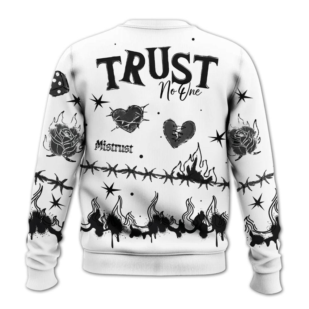 Sweatshirt To Match Kobe 9 Protro Halo - Trust No One Snake-Bite Doodle Crayon All Over Print