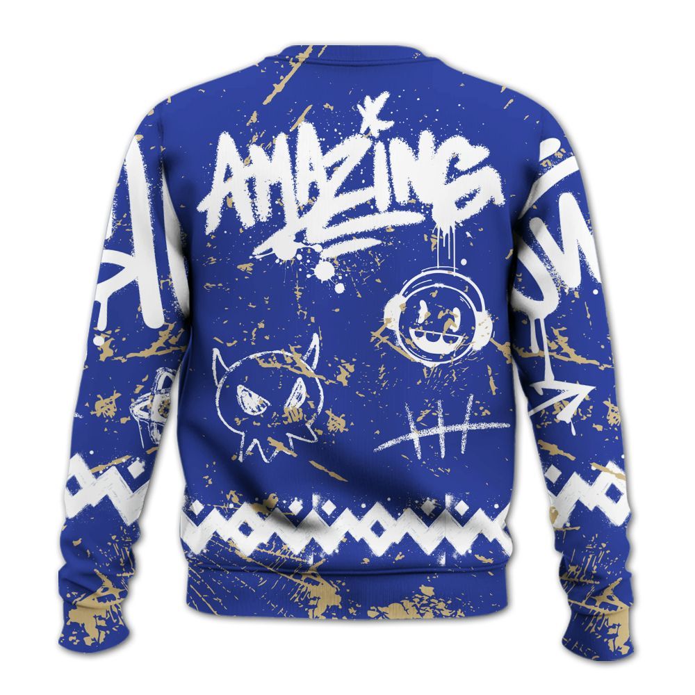 Sweatshirt To Match Air 180 Concord - Friday Sneaker Crayon All Over Print