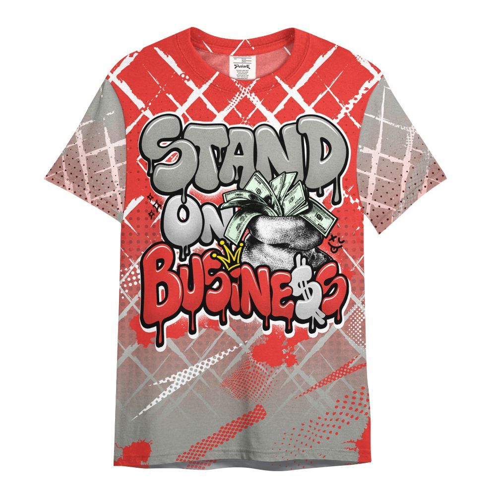 Shirt To Match Vomero 5 Bright Crimson - Halftone Stand Business Dripping All Over Print