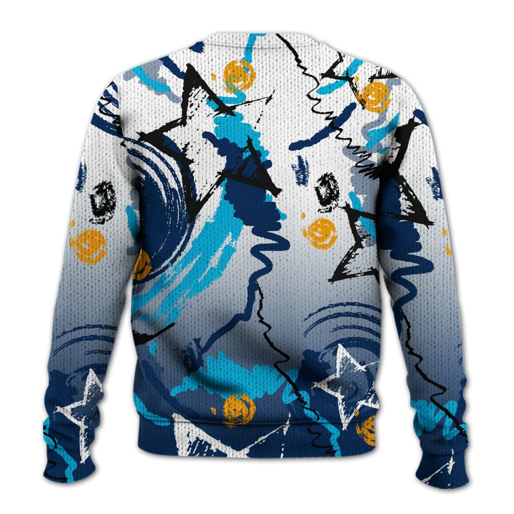 Knitted Sweater To Match Dunk Low GS Electric Algae - Grind Shine Later Drip