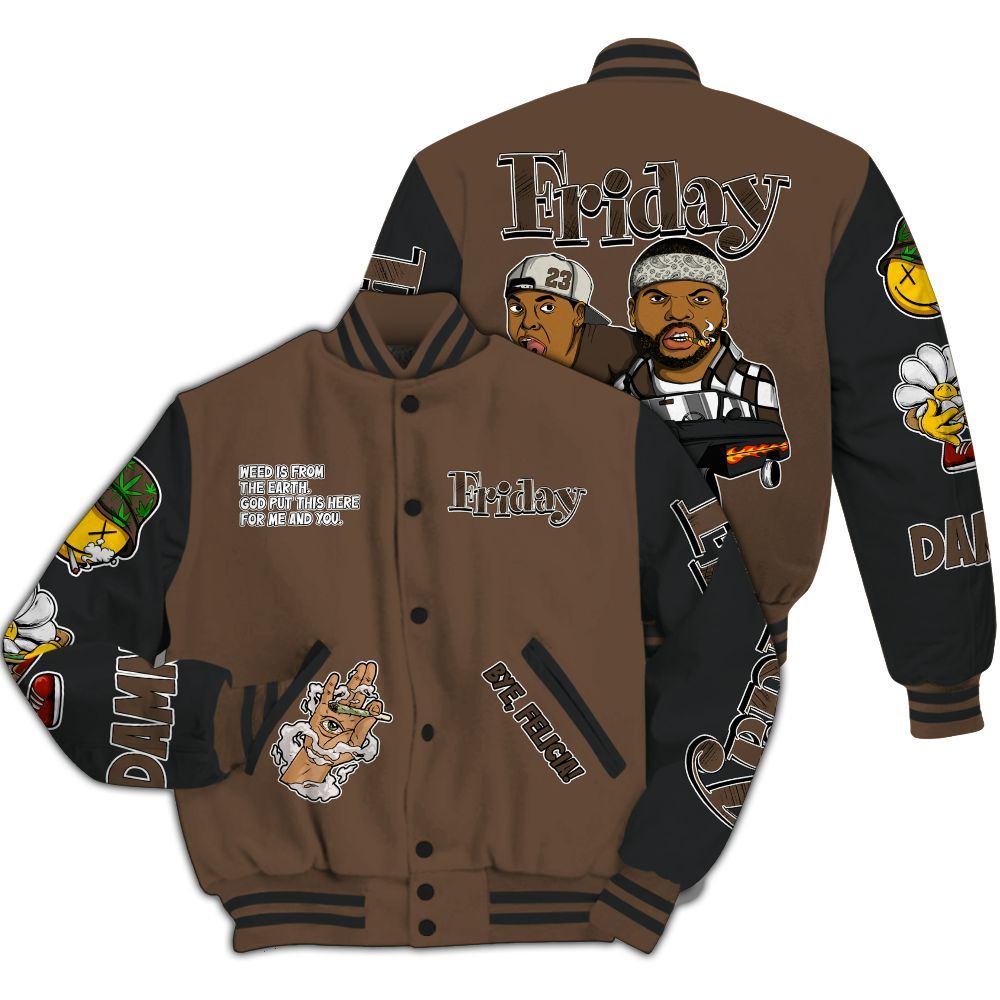 Varsity Jacket To Match Palomino 1s - Friday Sneaker Stress Style All Over Print