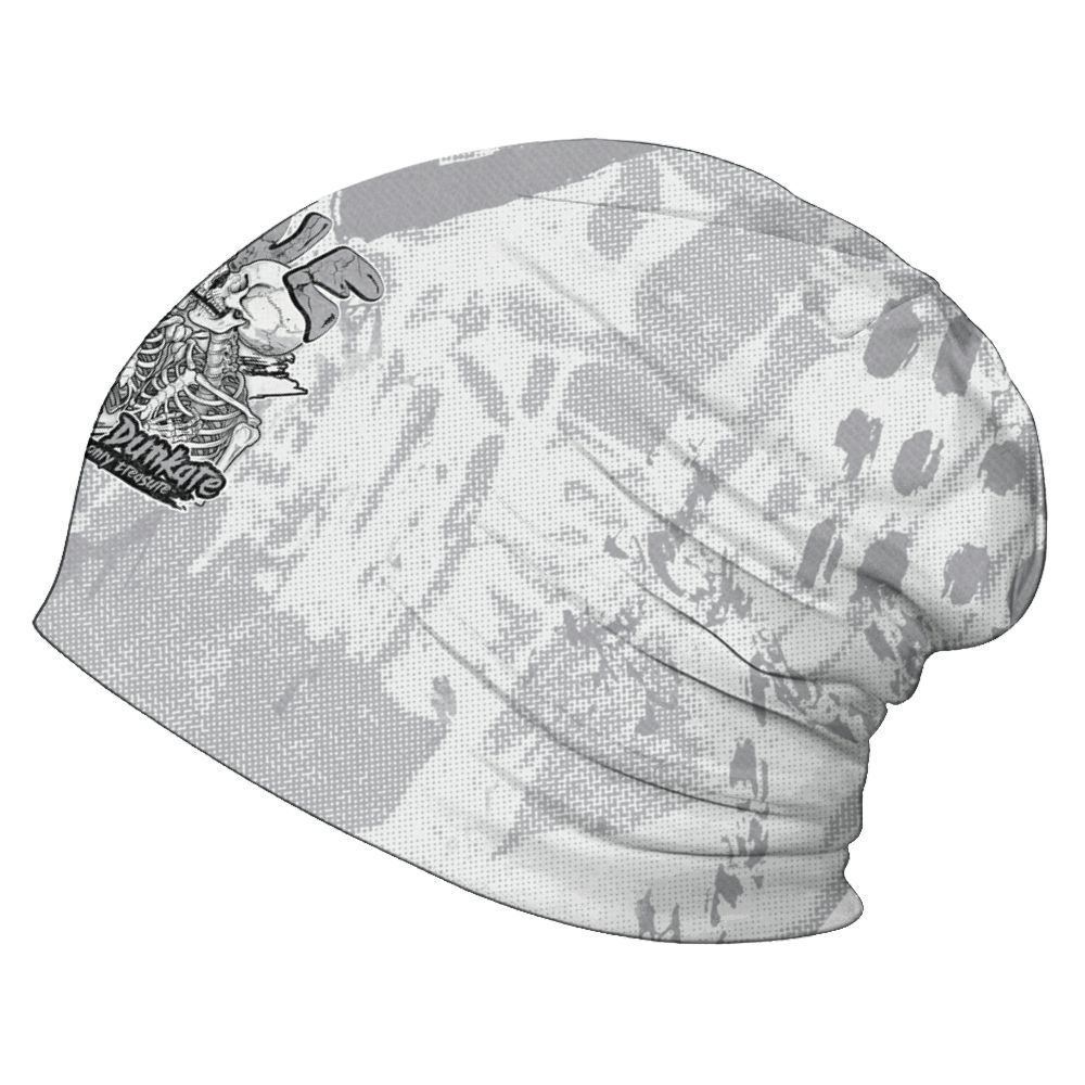 Beanie Hat To Match Low OG Wolf Grey 1s - Skull Love Graphic