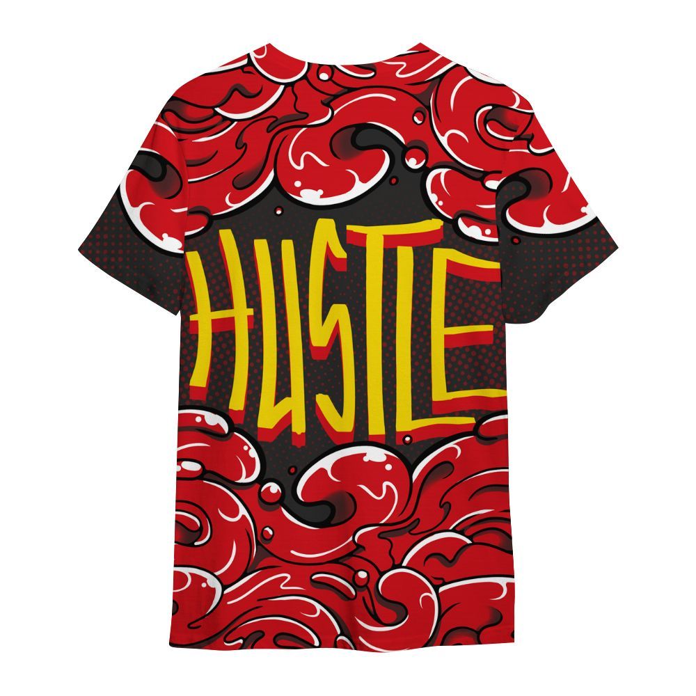 Shirt To Match Ferrari 14s - Back 2 Hustles Typo All Over Print