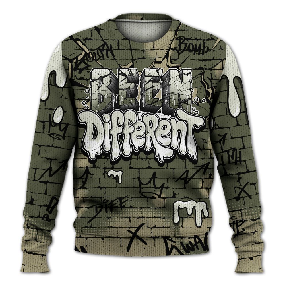 Sweater To Match Low OG Medium Olive 1s - Been Different Graphic