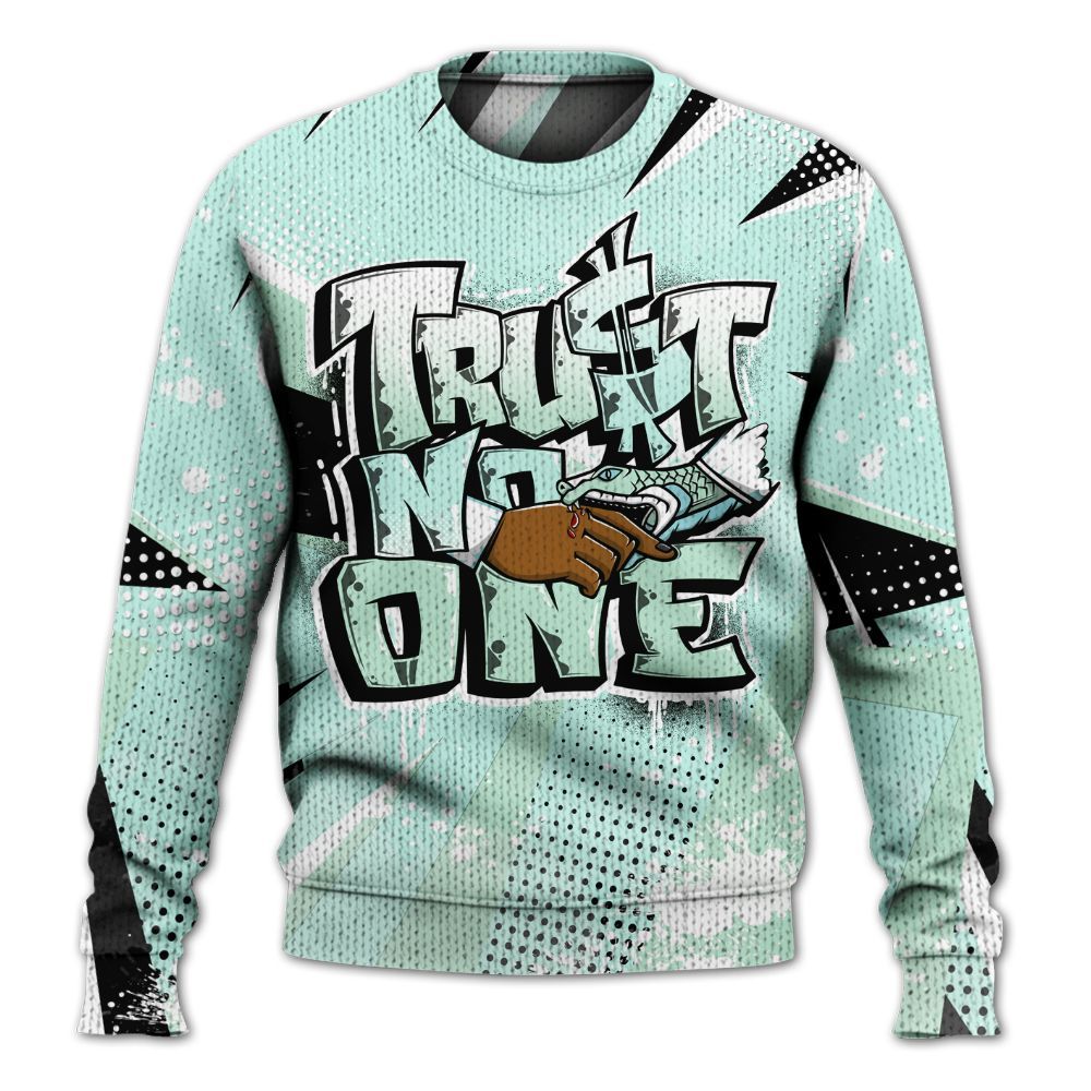 Sweater To Match Retro Low Igloo 11s - Poly Trust No One Dripping Graphic